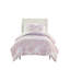 Housse de couette simple / simple TG, 2 pièces en microfibre avec imprimé cachemire floral, attaches intérieures, 2 pièces roses, douces et lavables à la machine, fermeture à boutons, -, rétro