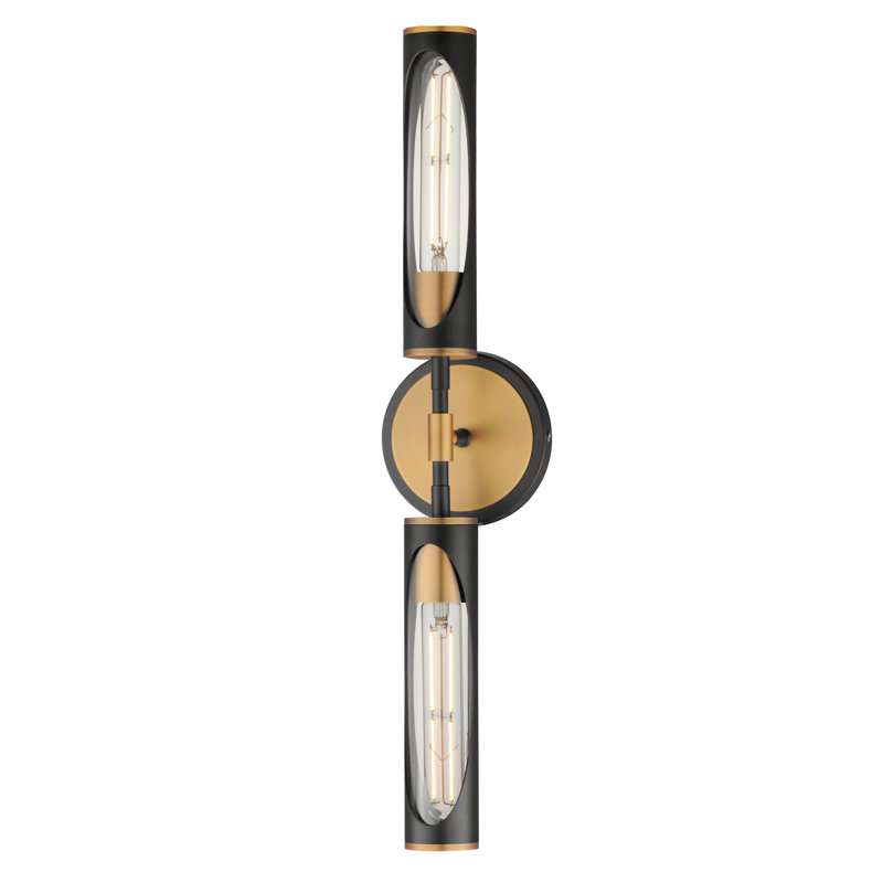 Regent-Bath Vanity, Black/Antique Brass