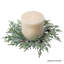 Mini couronne de bougie en mélange de PVC et PE de 13 po Frost