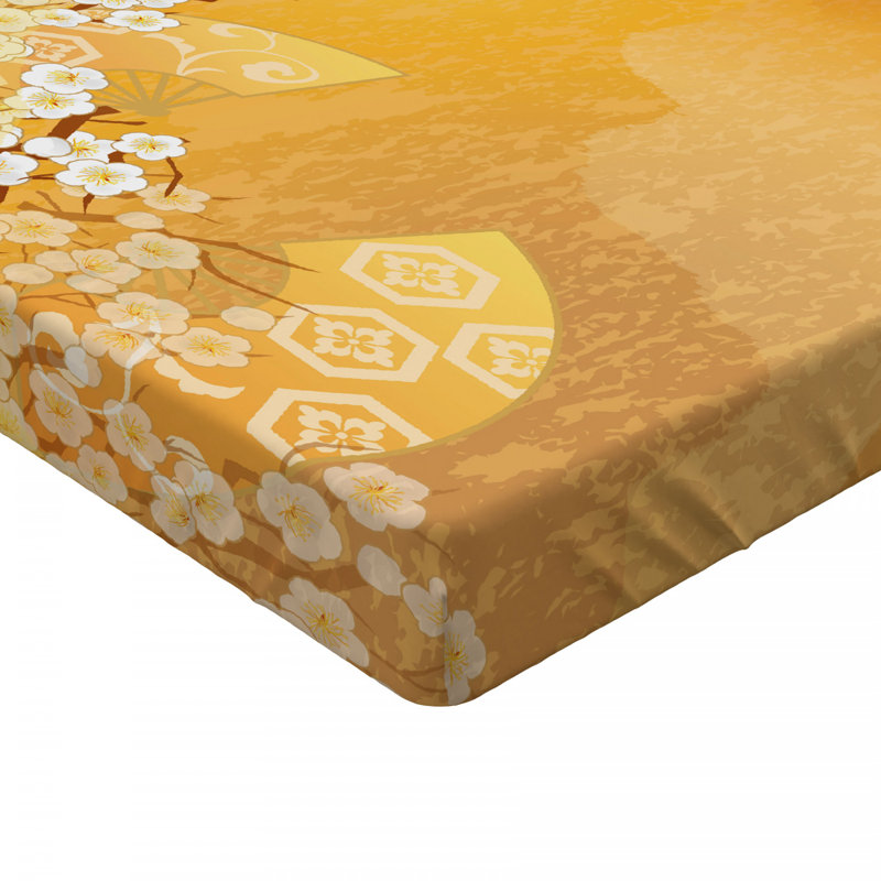 Microfiber Floral Fitted Sheet, Full Fitted Sheet