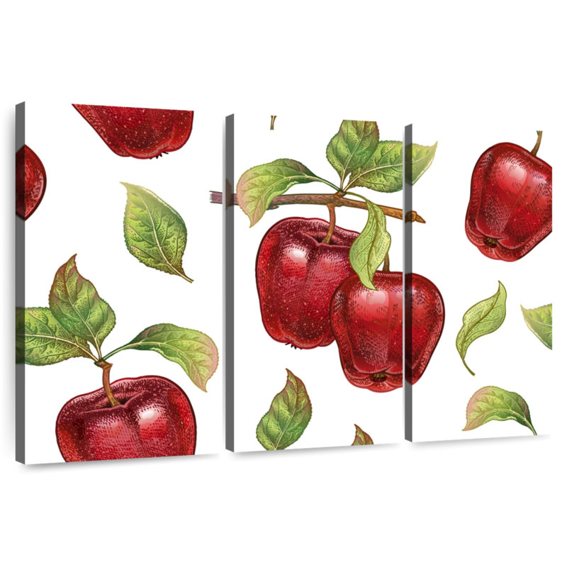 Yarlin Luscious Apples, 20" H x 33" W
