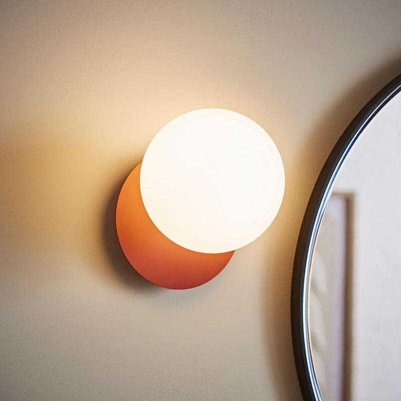 Demetro Flush Mounted Sconce, Yes, Rust