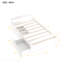 Lit plateforme simple avec deux tiroirs, blanc-2133532018