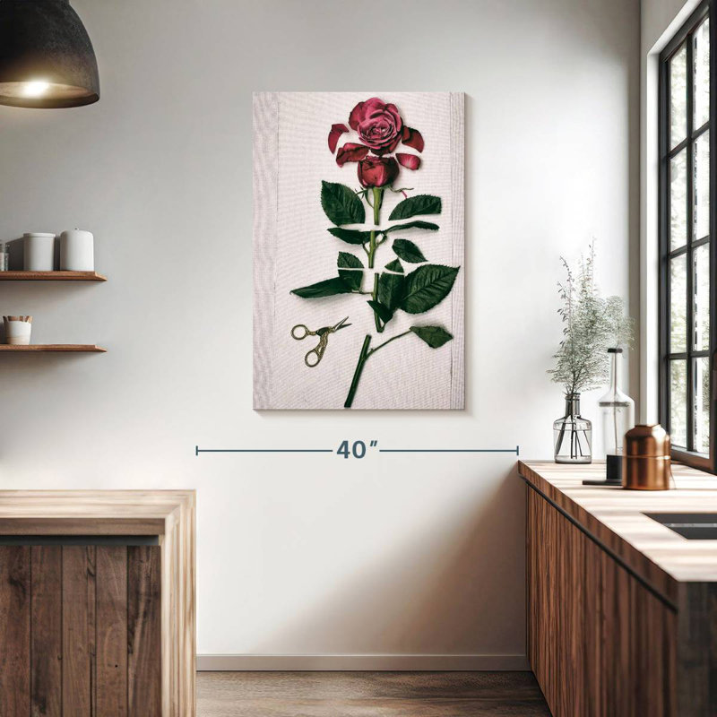 Florist's Rose, 39" H x 26" W