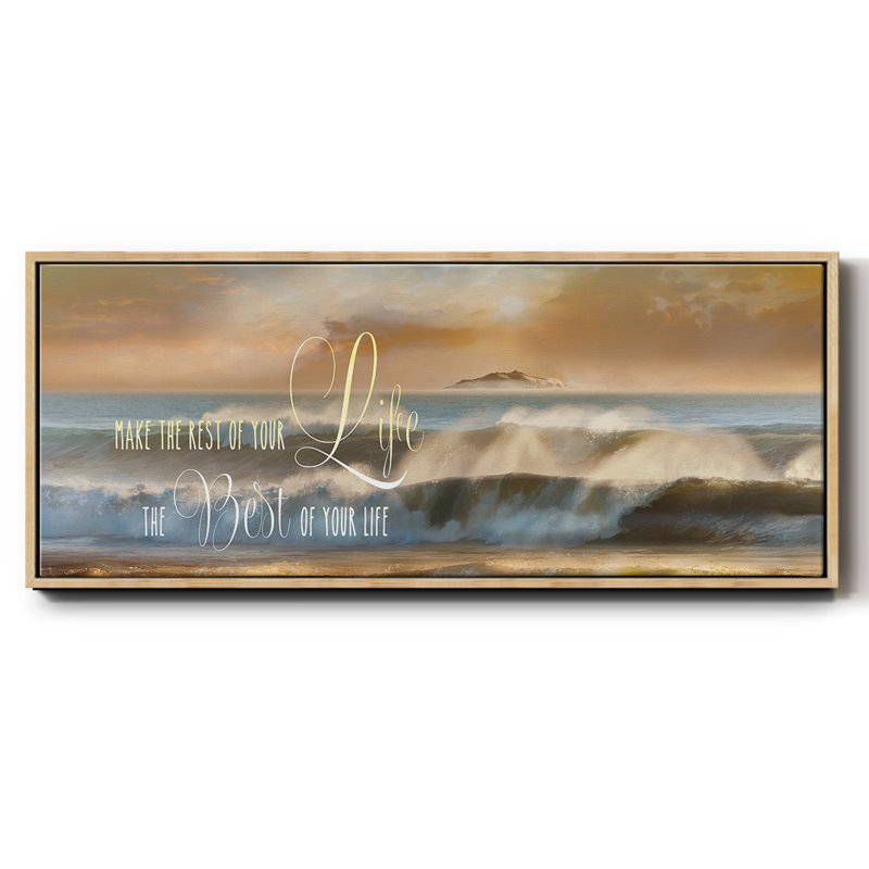 Best of Your Life - toile encadrée, H 20 po x l 50 po