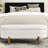 Modern Oval Upholstered Storage Bench