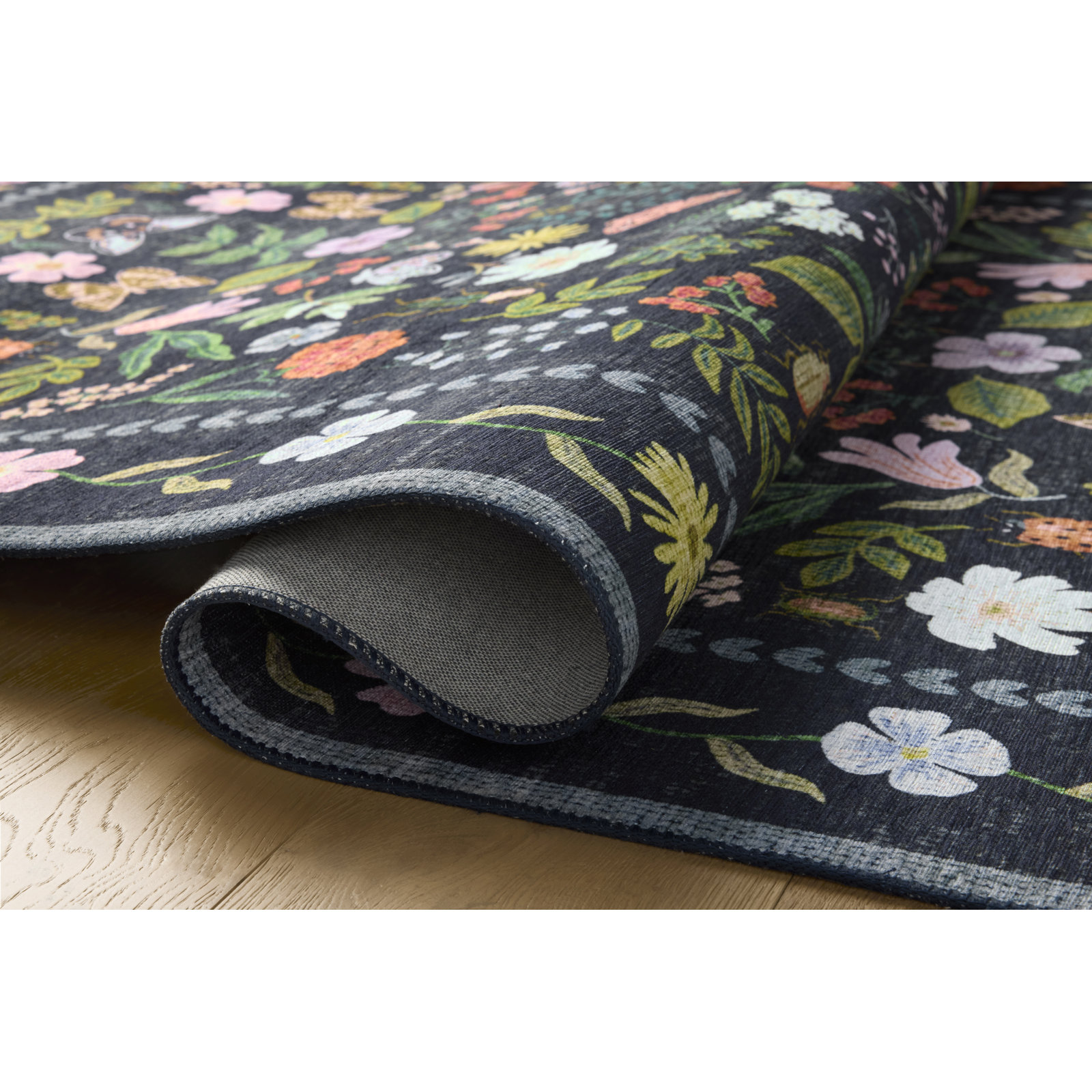Canopy Black Area Rug, Rectangle 8'6" x 11'6"