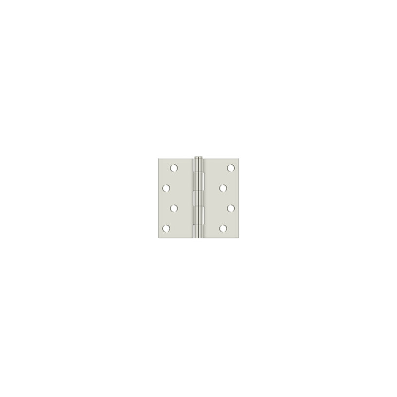 Deltana S44U14-R 4" x 4" Square Hinge in Polished Nickel Pair