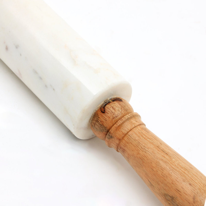 Canora Grey Wood Rolling Pin, White