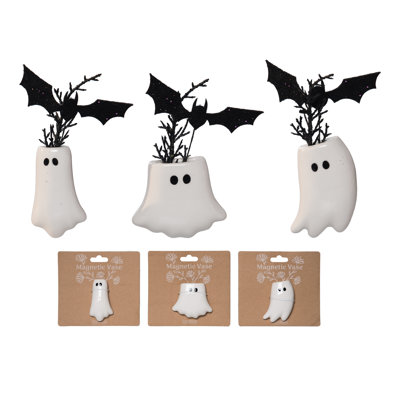 Halloween Magnetic Ghost Vase Set 3