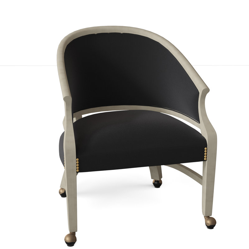 Danbury Barrel Chair, 9953 Midnight, Montego Bay, Black Nickel