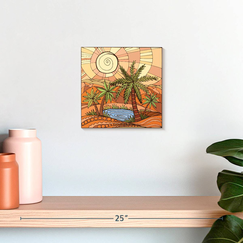 Desert Oasis, 10" H x 10" W