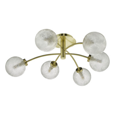 Barima Glass Semi Flush Mount
