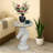 Horse Head Accent Table Animal Statue End Tables Livingroom, White-606708337