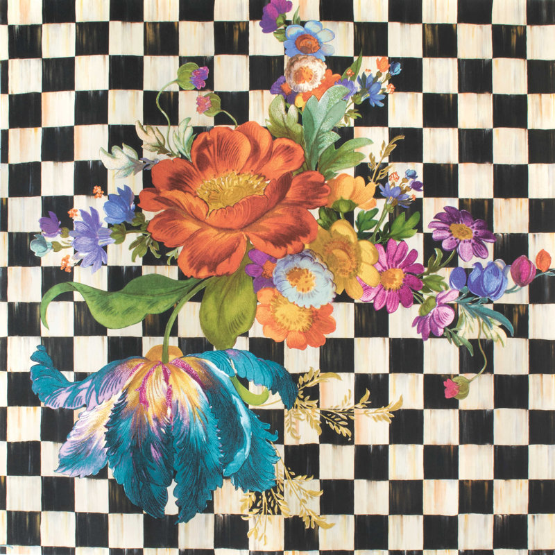 Courtly Flower Market Peel & Stick Wallpaper