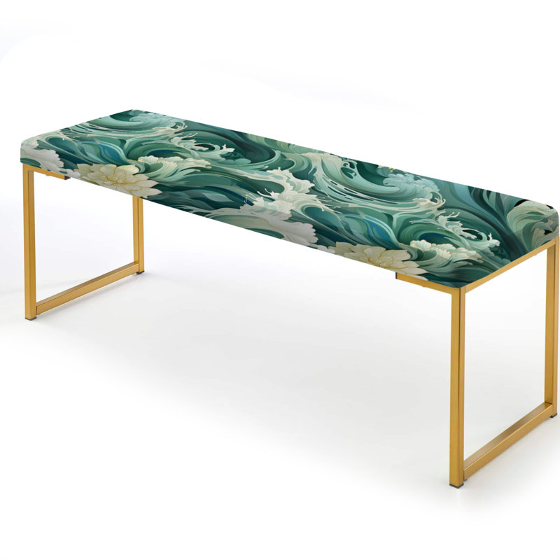 Gosalia - Banc rembourré doré Coastal