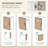 71" Tall Freestanding Kitchen Cabinet White