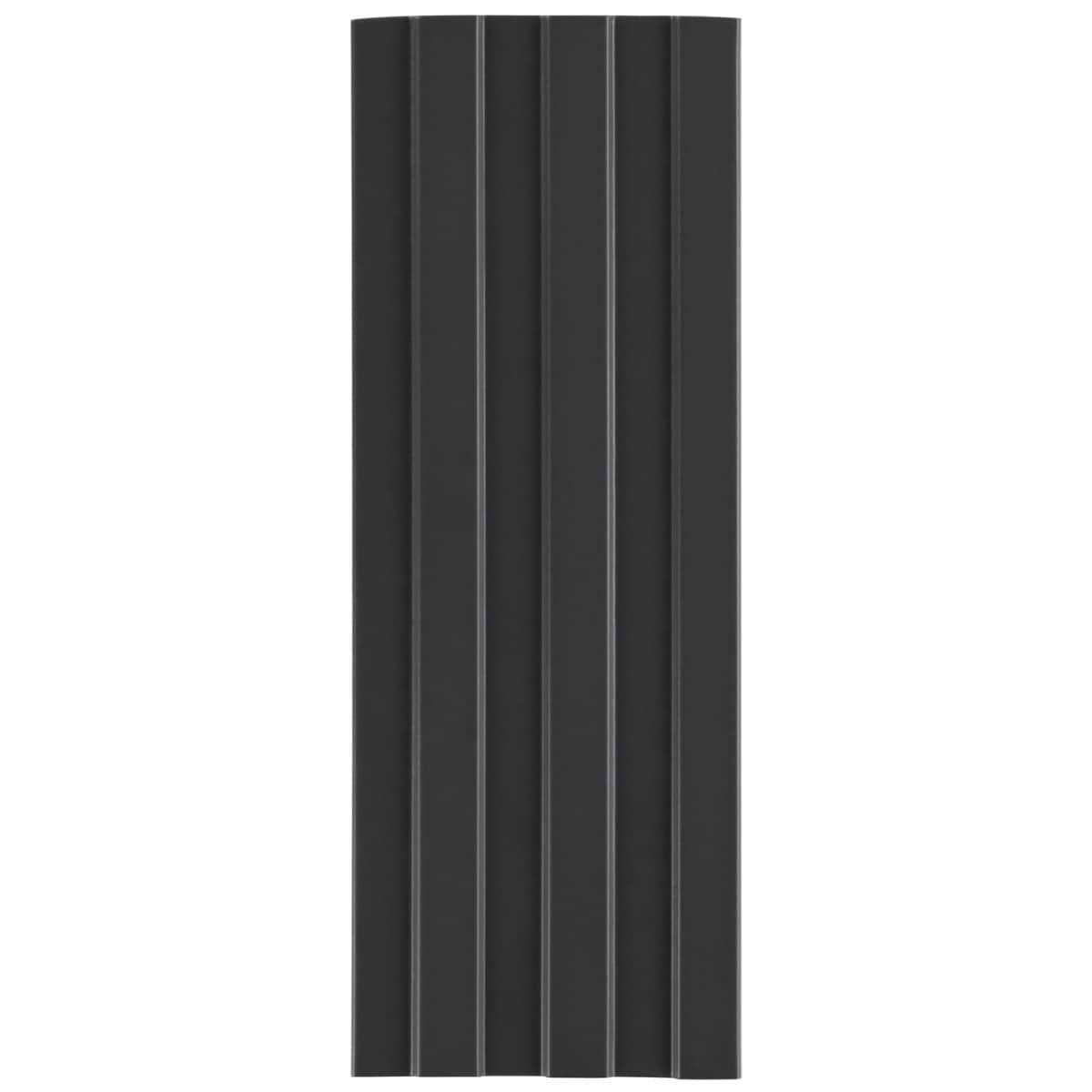 Cannele 5.82 In. X 15.66 In. 3D Matte Porcelain Wall Tile (6.45 Sq. Ft. / Case), Black