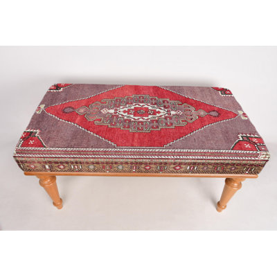Cotton Upholstered Bench