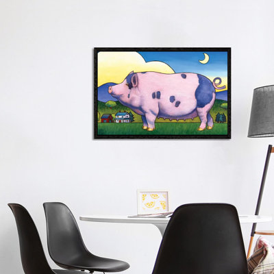 Small Pig by Stacey Neumiller - Gallery-Wrapped Canvas Giclée on Canvas
