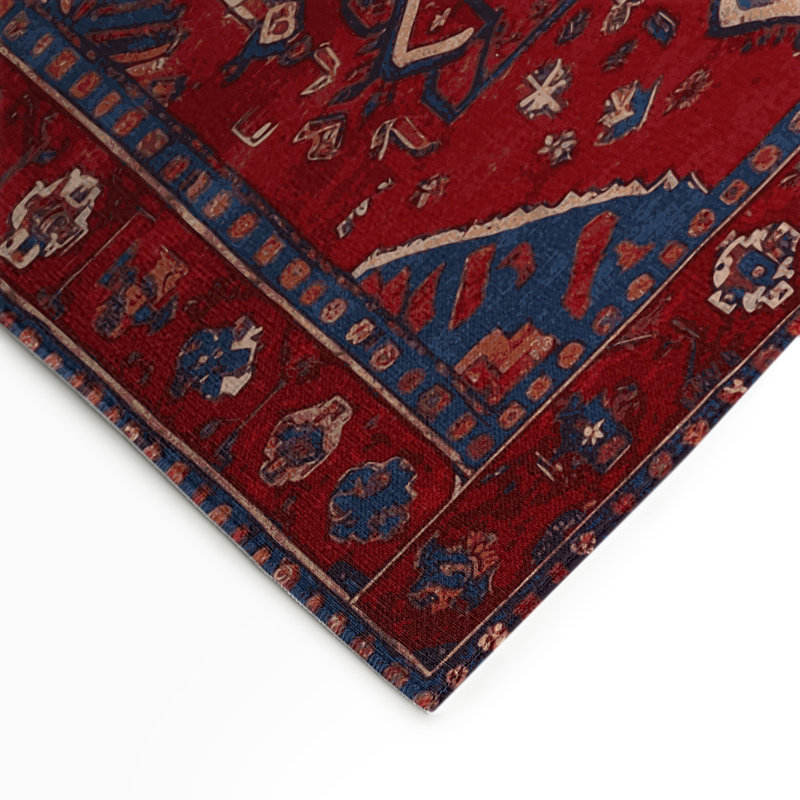 Tapis d'intérieur et d'extérieur rouge Persian, Rectangle 9 pi x 12 pi