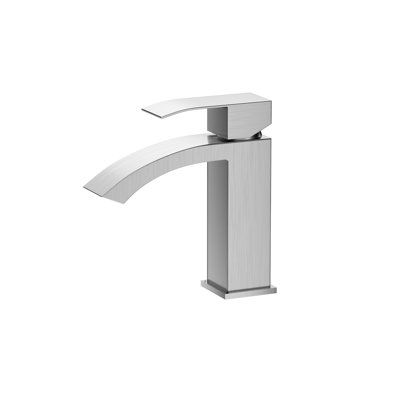 Bathroom Faucet - Stain- Surface, 2.43 Lb Weight, Brushed Nickel Finish 6.85" Approved Water Supply Lines, 7.09" Package Width, High