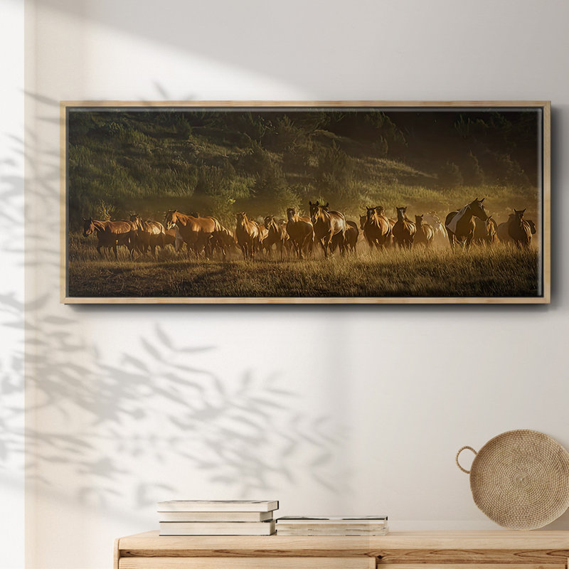 Wild and Free III - Toile encadrée, H 20 po x l 50 po
