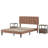 3 Piece Bedroom Set, Velvet Upholstered Bed Frame With Matching Nightstand Set Of 2, Adjustable Headboard, Wood Slats Support, No Box Spring Needed-2104533645