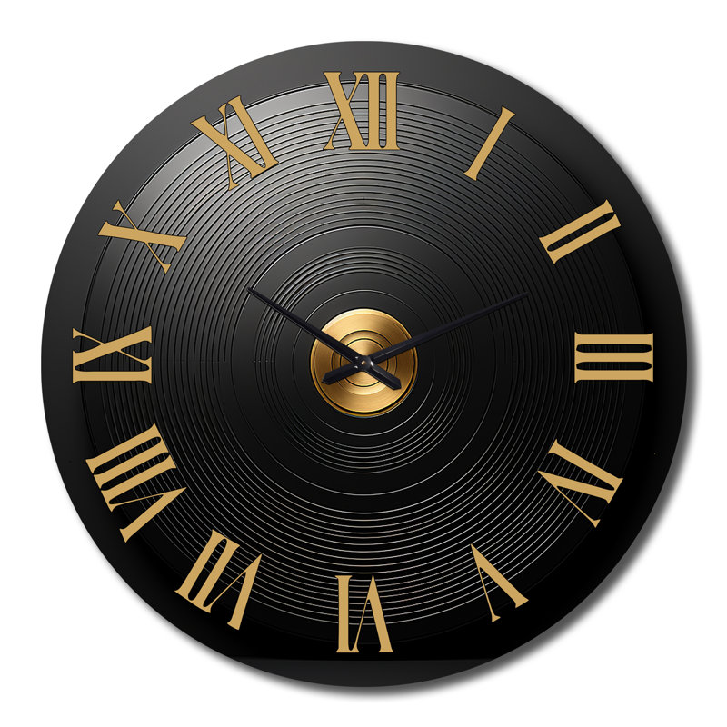 Horloge murale en vinyle Serenade II, Très grand