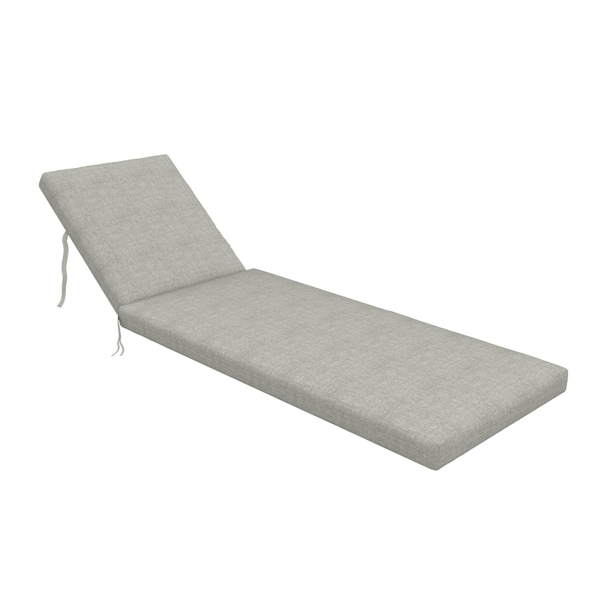 Outdoor Sunbrella® Chaise Lounge Cushion, 3.5" H x 24.5" W x 52.5"D, Canvas Granite Sunbrella® Canvas