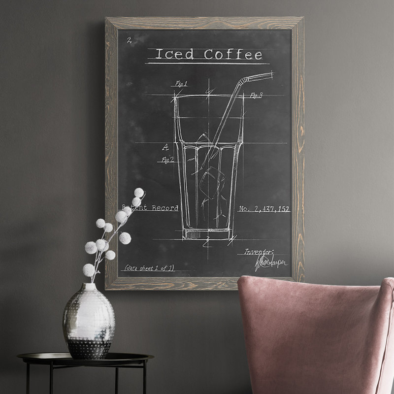 " Morning Routine IV ", 43.5" H x 31.5" W x 1" D, Gray Framed