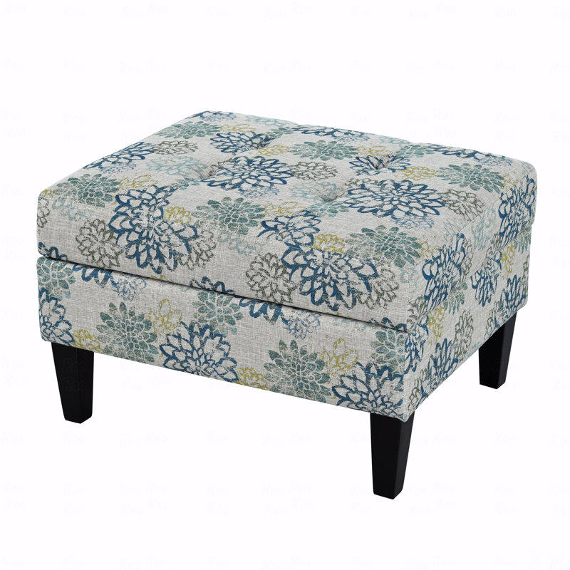 Repose-pieds Basic (type banc), rangement (type banc), Bleu