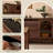 70.87"Vintage Black Walnut Sideboard