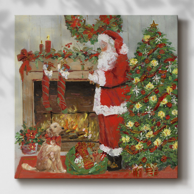 " Santa's Helper ", 16" H x 16" W x 1.5" D