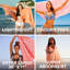 Ensemble de serviettes de plage en coton turc Ashly-936448977