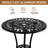 Outdoor 3-Piece Cast Aluminum Rose Bistro Set-1151263166