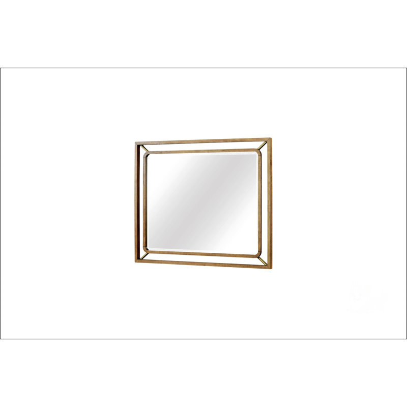 Miroir élégant avec un design moderne plus doux dans une finition unique, parfait pour le montage de la commode afin d'améliorer le décor de votre chambre à coucher