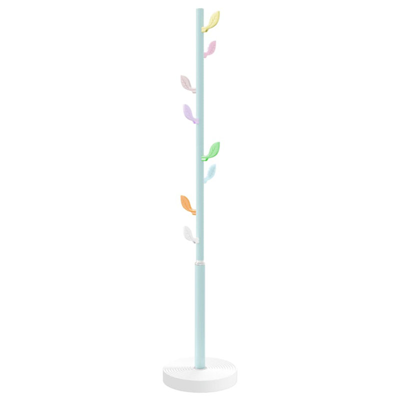 Tusten Iron Freestanding Coat Rack, Blue