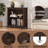 Aust 29.65'' Farmhouse 2-Tier Bookshelf with Rounded Corners, Wooden Storage Bookcase for Small Spaces, Living Room, Bedroom, or Home Office-2107994065
