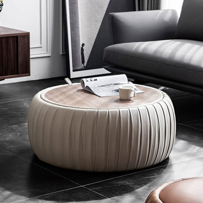 Banc rembourré blanc