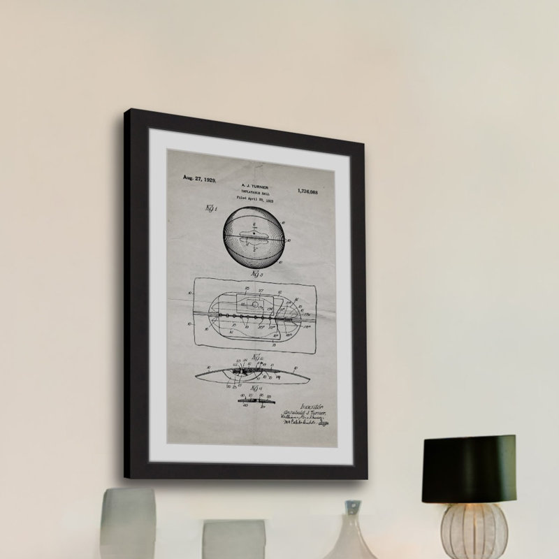 « basket 1925 old paper » par steve king, reproduction d’art encadrée, H 24 po x l 16 po x P 1,5 po