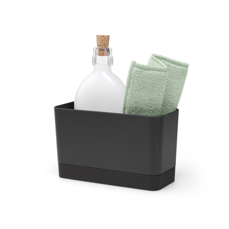 Organisateur de chariot en plastique pour évier Brabantia, Gris foncé