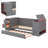 Twin Size Daybed With Storage Arms Trundle And Charging Hub-1608304683