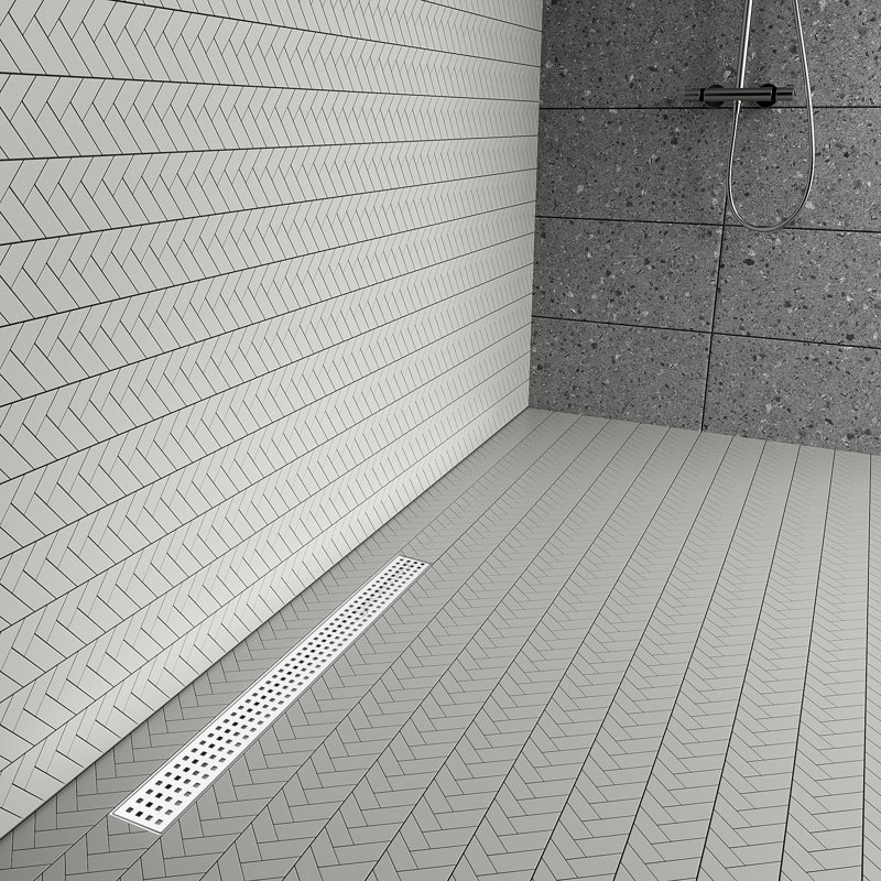 Drain de douche en acier inoxydable 304, grille amovible et drain de plancher pour salle de bain avec conception imperméable pour carrelage, conforme Cupc