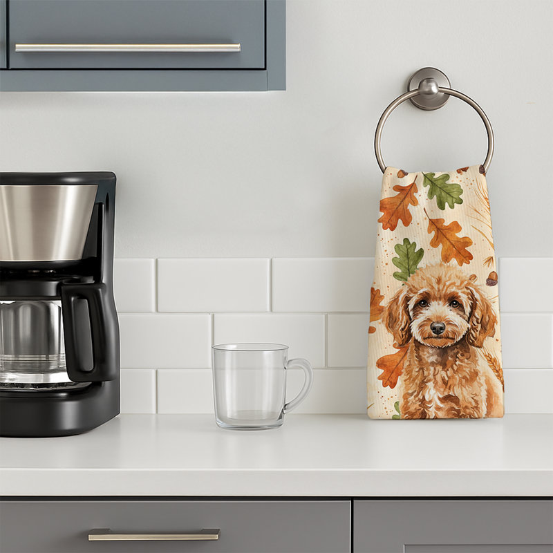 Serviette de cuisine miniature Miniature, Caniche miniature abricot