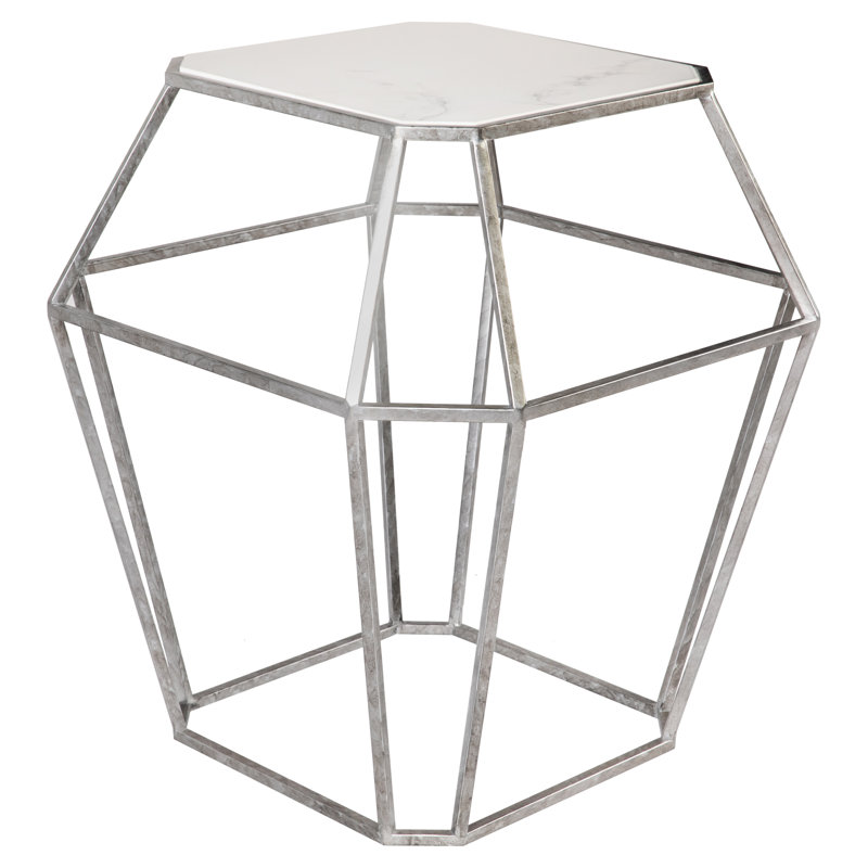 Paris Stone Frame End Table
