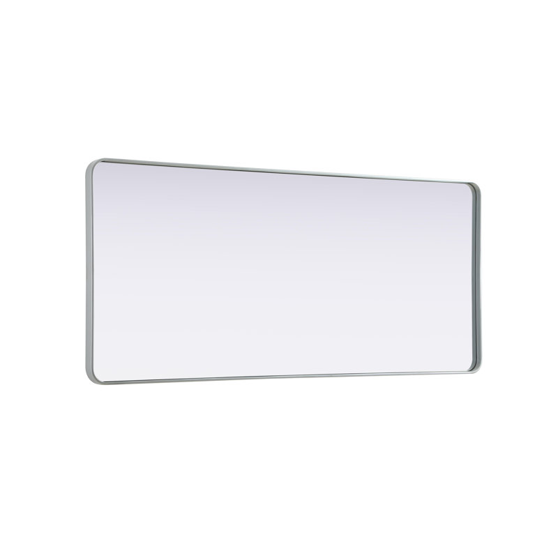 Erath Contour Metal Mirror, Silver, 72" x 32"