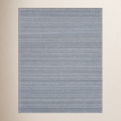 Eljah Handmade Viscose Gray Rug