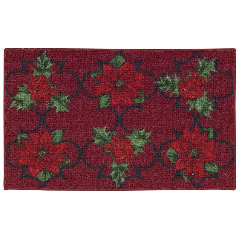 Tapis rouge winter, Rectangle 1 pi 8 po x 2 pi 9 po