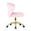 Benzonia Velvet Office Chair-376638423